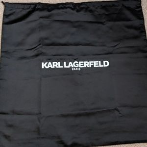 NWOT large Karl Lagerfeld drawstring dustbag